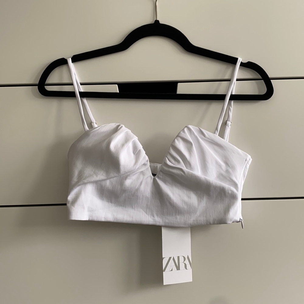 Zara Sweetheart Neckline Top